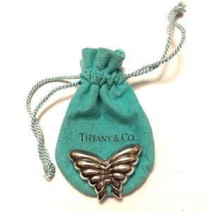 Tiffany & Co Sterling Butterfly Brooch Pin Pouch